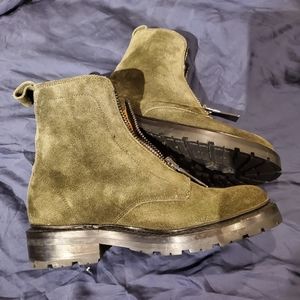 Soft oiled Frye combat boots